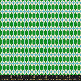 Ruby Star Society Trinketry Geometric Deep Verdant Fabric