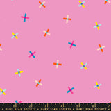 Ruby Star Society Washi Plus Points Daisy Pink Fabric