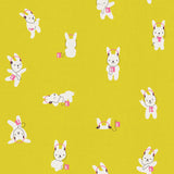Lofi Linens Rabbeats Citron Fabric by Ruby Star Society