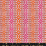 Lofi Loom Bitmap Plum Woven Fabric by Ruby Star Society