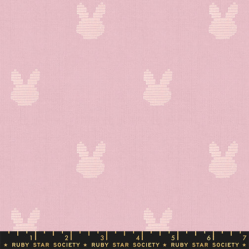 Lofi Loom Bunnies Fairy Tale Woven Fabric by Ruby Star Society