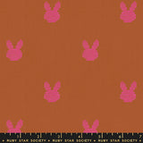 Lofi Loom Bunnies Saddle Woven Fabric by Ruby Star Society