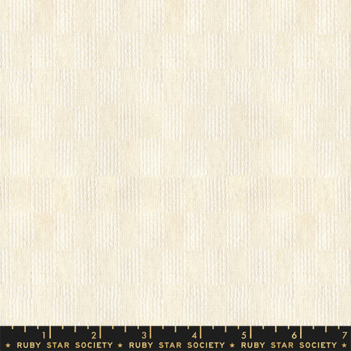 Lofi Loom Seed Beads Natural Woven Fabric by Ruby Star Society