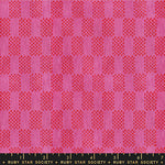 Lofi Loom Seed Beads Vivid Pink Woven Fabric by Ruby Star Society