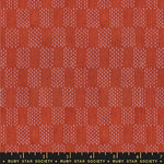 Lofi Loom Seed Beads Cayenne Woven Fabric by Ruby Star Society