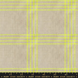 Lofi Loom Tattersome Linen Woven Fabric by Ruby Star Society