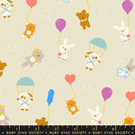 Float Animals Parchment Fabric by Ruby Star Society