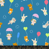 Float Up Parachute Blue Fabric by Ruby Star Society