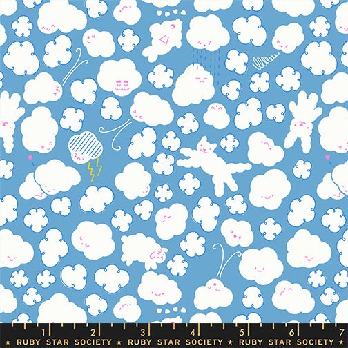 Float Cloudy Ripple Fabric by Ruby Star Society
