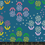 Float Wishes Teal Canvas Fabric by Ruby Star Society