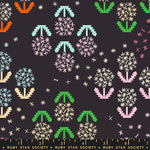 Float Wishes Soft Black Canvas Fabric by Ruby Star Society