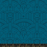 Ruby Star Society Dog Park Deco Pup Teal Fabric