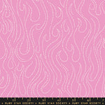 Ruby Star Society Teddy and The Bears Flames Daisy Pink Fabric