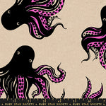  Ink Shop Mystery Food Pink Canvas Fabric by Ruby Star Society