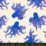 Ink Shop Mystery Food Blue Ribbon Fabric by Ruby Star Society