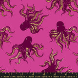 Ink Shop Mystery Food Metallic Berry Fabric by Ruby Star Society