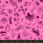 Ink Shop Tattoo Flash Lipstick Fabric by Ruby Star Society