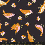 Ruby Star Society Bird is the Word Soft Black Fabric