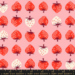 Ruby Star Society Strawberries Balmy Pink Fabric