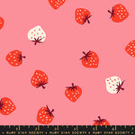 Ruby Star Society Strawberry Toss Sorbet Pink Fabric