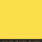 1800 Calico Mini Dot Chrome Yellow Fabric by Ruby Star Society
