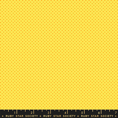 1800 Calico Mini Dot Chrome Yellow Fabric by Ruby Star Society