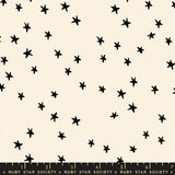 Ruby Star Society Starry 2 Natural Black Cream Fabric