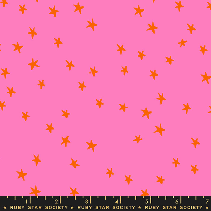 Ruby Star Society Starry 2 Vivid Pink Fabric