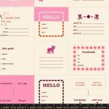 1800 Calico Thanks I Made It Pink Panel by Ruby Star Society
