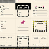 PREORDER 1800 Calico Thanks I Made It Black Panel by Ruby Star Society