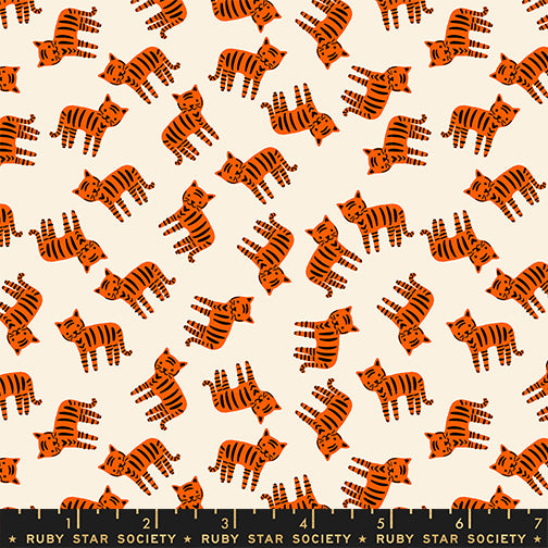 1800 Calico Meow Natural Fabric by Ruby Star Society