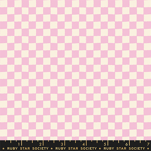 1800 Calico Checks Peony Fabric by Ruby Star Society