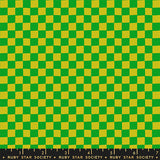 1800 Calico Checks Verdant Green Fabric by Ruby Star Society