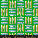 1800 Calico Sardines Verdant Fabric by Ruby Star Society