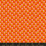 1800 Calico Tulips Warm Red Fabric by Ruby Star Society