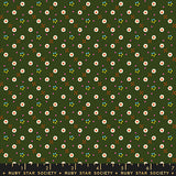 1800 Calico Bandana Mossy Fabric by Ruby Star Society