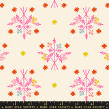 1800 Calico Bouquet Neon Pink Fabric by Ruby Star Society