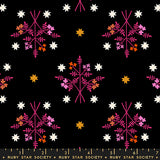1800 Calico Bouquet Black Fabric by Ruby Star Society