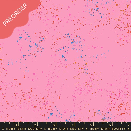 Ruby Star Society Speckled 2024 Flamingo Pink Fabric