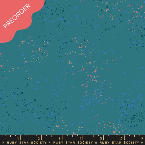 Ruby Star Society Speckled 2024 Storytime Turquoise Fabric
