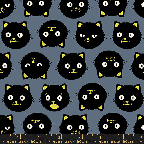 Ruby Star Society Good Spirits Scaredy Cats Ghostly Fabric