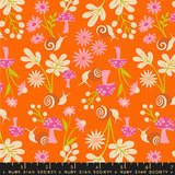 Ruby Star Society Animal Snails Goldfish Orange Fabric