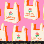 Sparkle Mart Have a Nice Day Flamingo Fabric by Ruby Star Society