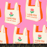 Sparkle Mart Have a Nice Day Flamingo Fabric by Ruby Star Society