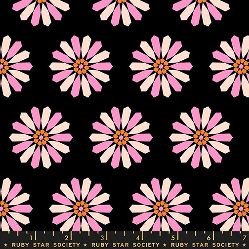 Sparkle Mart Freshly Picked Black Fabric by Ruby Star Society
