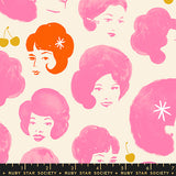Sparkle Mart Dottie's Friends Natural Fabric by Ruby Star Society