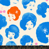 Sparkle Mart Dottie's Friends Blue Fabric by Ruby Star Society