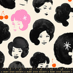 Sparkle Mart Dottie's Friends Black Fabric by Ruby Star Society