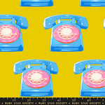 Sparkle Mart Telephones Golden Hour Fabric by Ruby Star Society