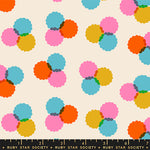 Sparkle Mart Puffs Natural Fabric by Ruby Star Society